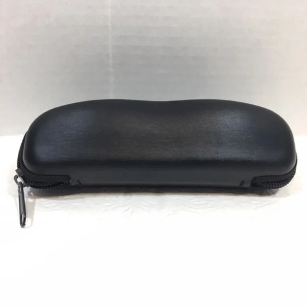 Vogue Black Eyeglasses Hard Zipper Zip Around Case
